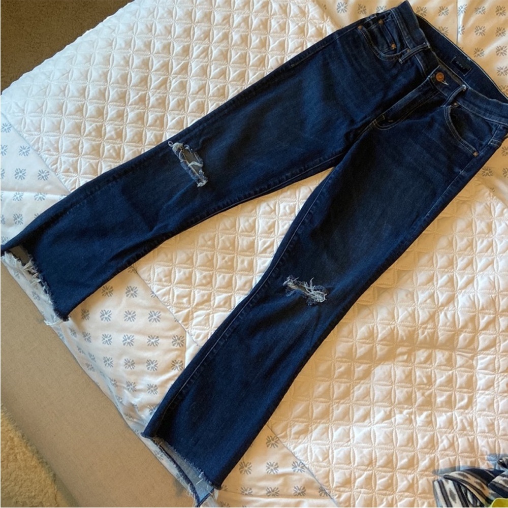 MOTHER Insider Crop Step Fray